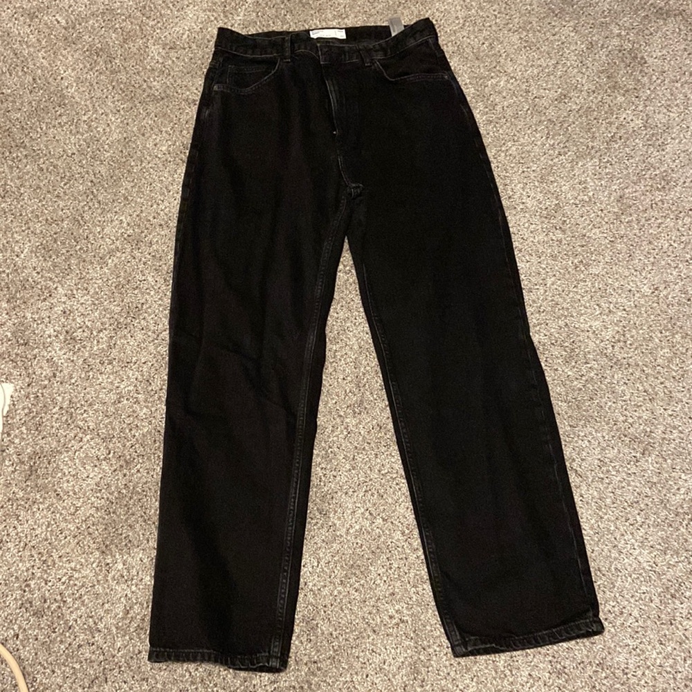 asos bershka mens baggy black jeans size 32